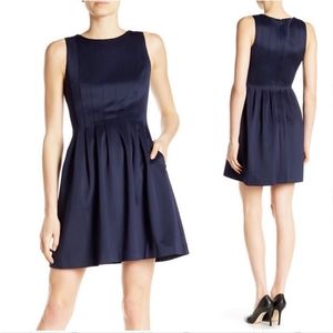 NWT Vince Camuto Fit n Flare Navy Dress